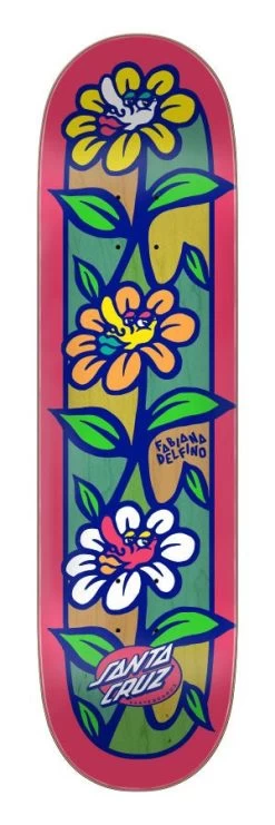 Santa Cruz Delfino Flower Crew VX 8.25" 31.6" Skateboard Deck