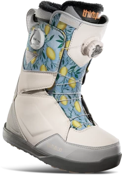 2022 Thirtytwo Lashed Double BOA Melancon Women's Snowboard Boots - Grey / Pink