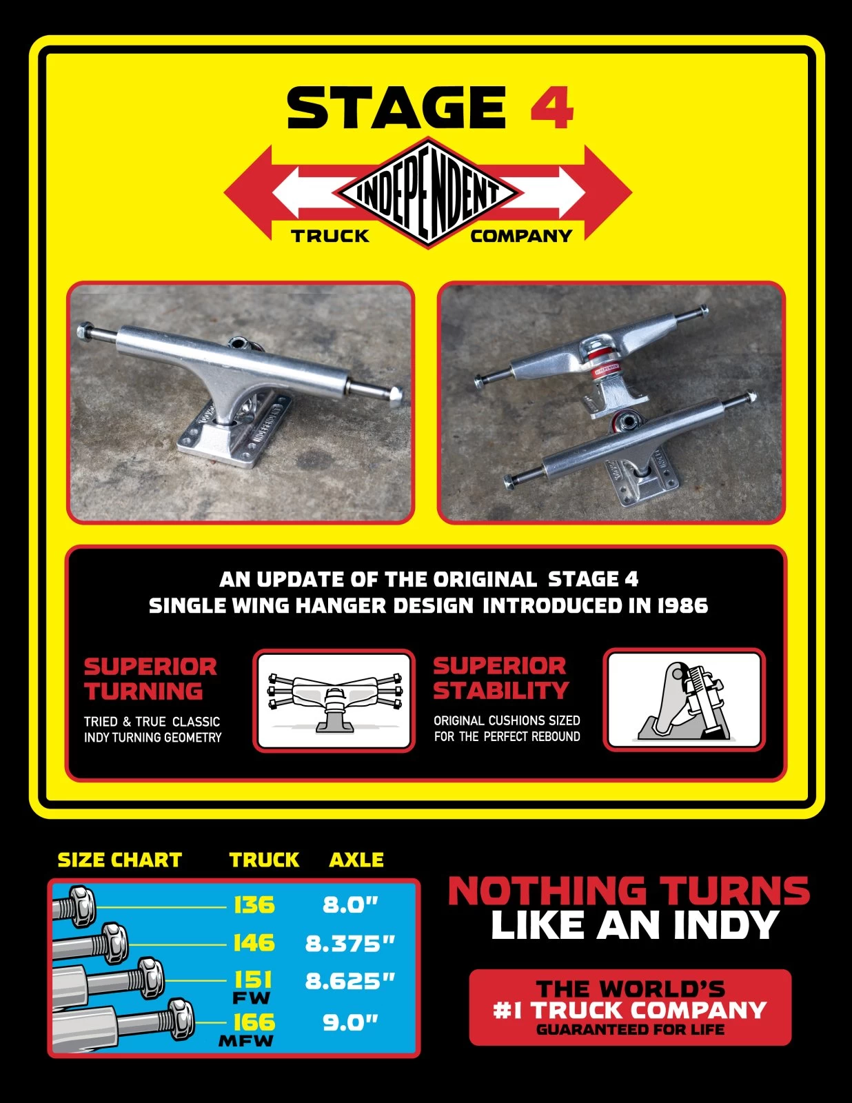 Independent Stage 4 - Standard Skateboard Trucks - 151 FW 6 Independent Stage 4 - Standard Skateboard Trucks - 151 FW - Image 4