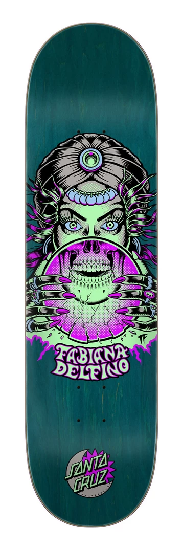 Santa Cruz Delfino Fortune Teller Glow VX 8.25" X 31.60" Skateboard Deck