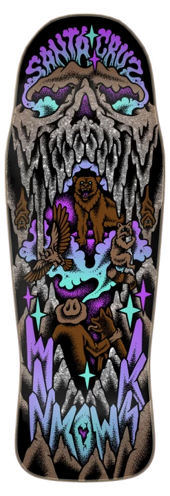 Santa Cruz Winkowski Crystal Cave 10.34" X 30.54" Shaped Skateboard Deck
