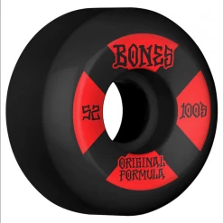 Bones Wheels 100 #4 52mm V5 Sidecut 100a Skateboard Wheels
