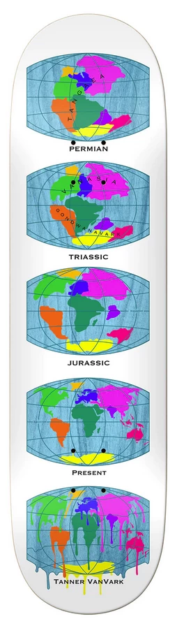 Real Tanner All The Earth Skateboard Deck - 8.38" X 32.25"