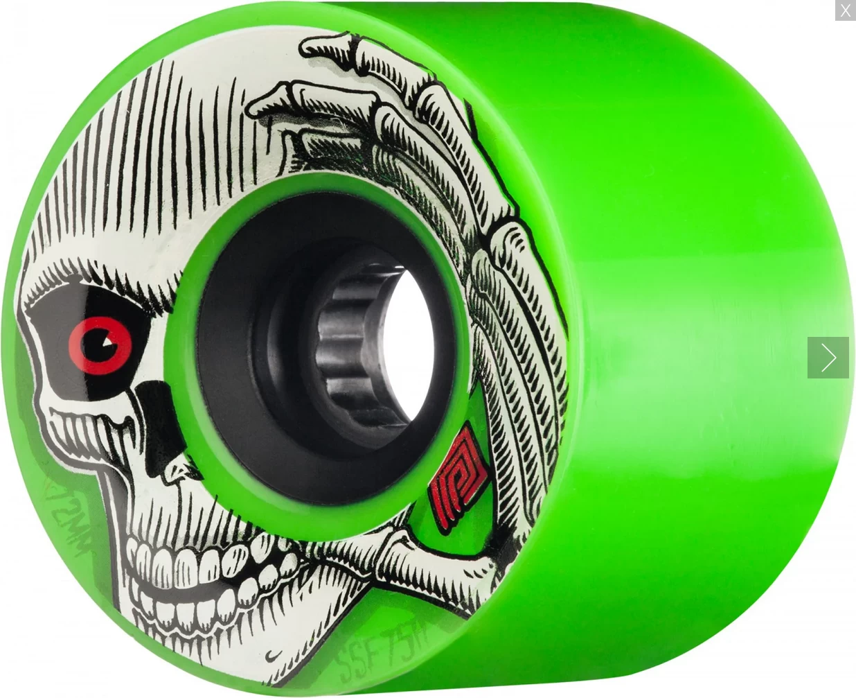 Powell Peralta Kevin Reimer Skateboard Wheels 72mm 75A 4pk- Green