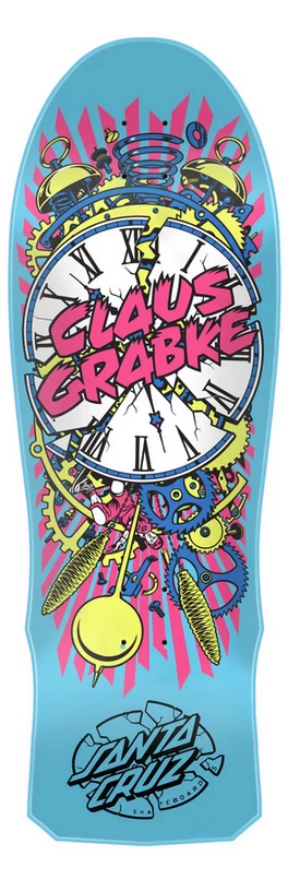 Santa Cruz Grabke Exploding Clock 10.0" X 30.0" Skateboard Deck