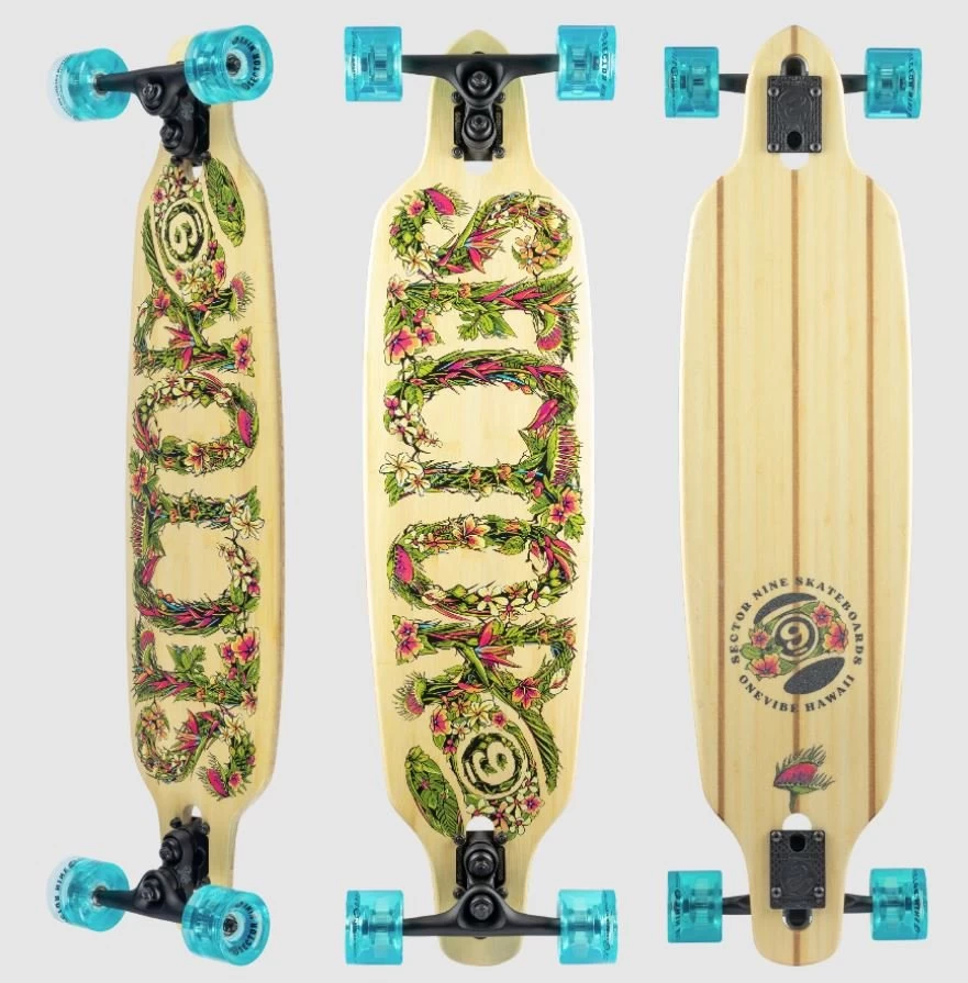Sector 9 Fractal Flora Longboard Complete 3 Sector 9 Fractal Flora Longboard Complete