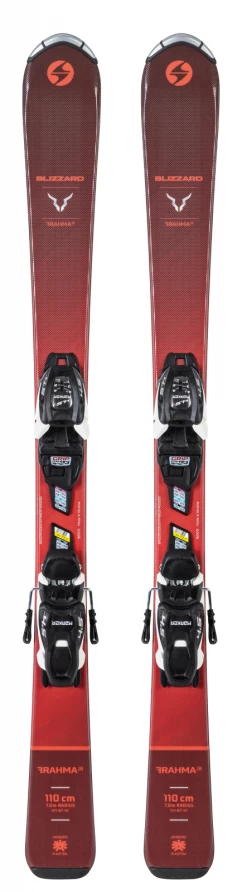 2024 Blizzard Brahma Jr Youth Skis W/ Marker FDT 4.5 Bindings