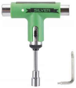 Silver Tool 13 Silver Tool -Premier Ski Shop silver premium skatetool lager green black