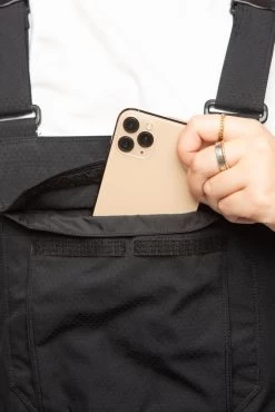 686 Women's Black Magic Insulated Bib - Black Satin Dobby -Premier Ski Shop 0090 WMNS BLACK MAGIC BIB BLACK 0038