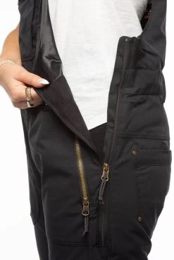 686 Women's Black Magic Insulated Bib - Black Satin Dobby -Premier Ski Shop 0091 WMNS BLACK MAGIC BIB BLACK 0034