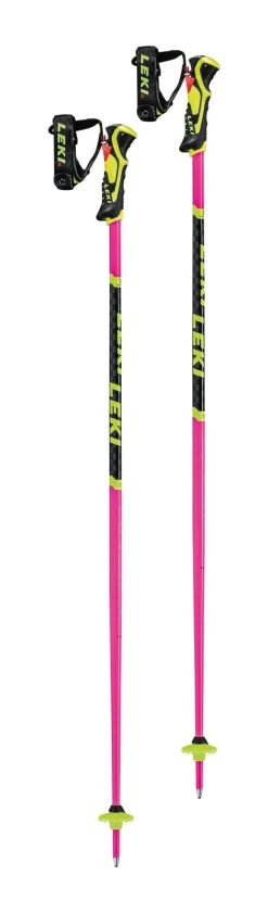 Leki Worldcup Racing Lite SL 3D Ski Poles - Pink