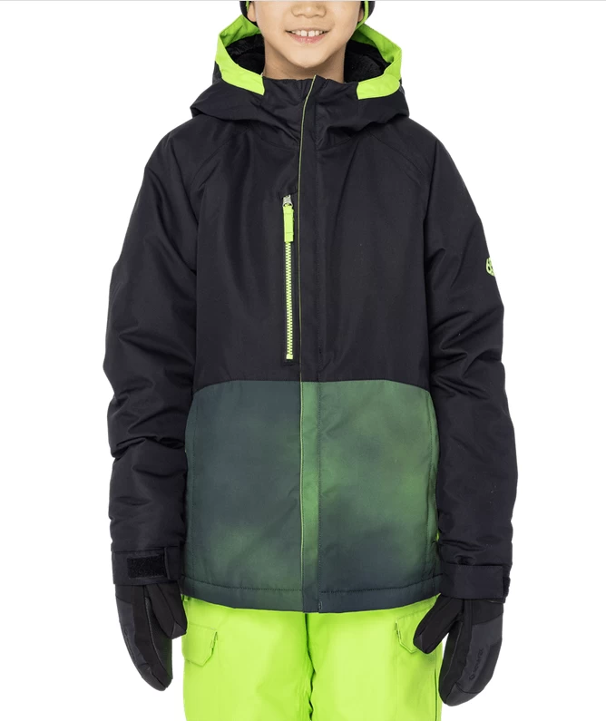 686 Boy's Static Insulated Jacket - Black Colorblock