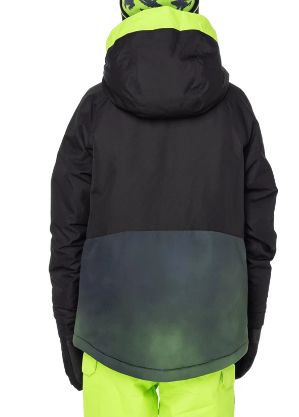 686 Boy's Static Insulated Jacket - Black Colorblock - Image 2