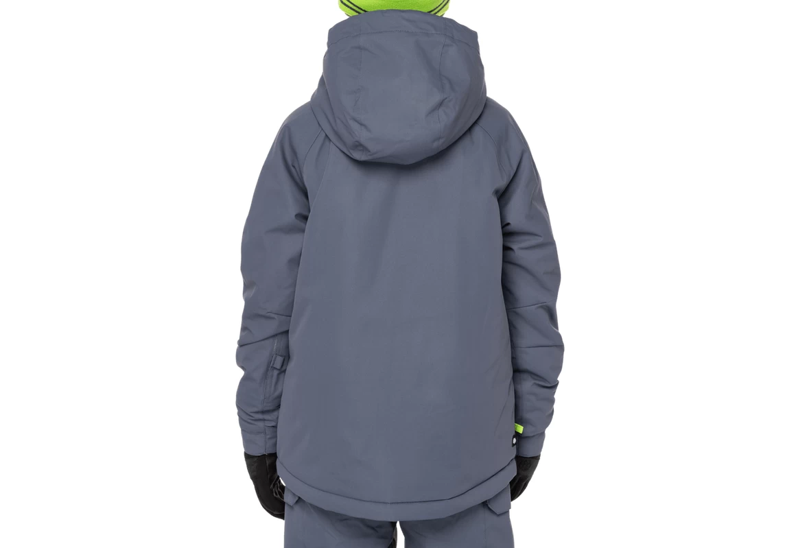 686 Boy's Geo Insulated Snow Jacket - Orion Blue Colorblock - Image 2
