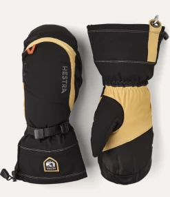 Hestra Army Leather Expedition Mitt - Black / Light Brown