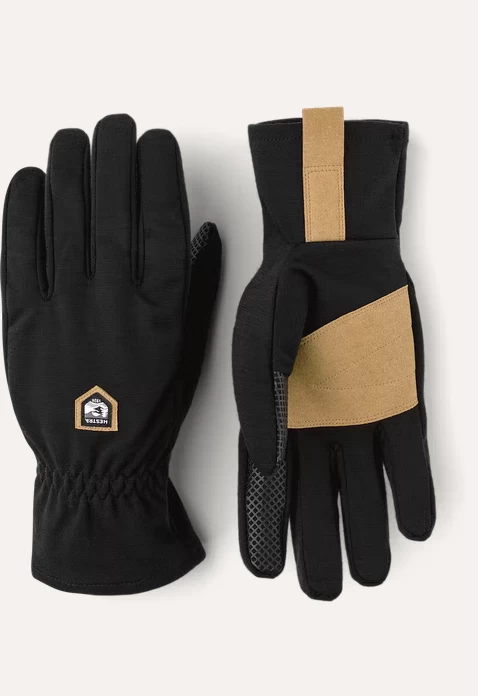 Hestra Merino Windwool Liner 5 - Finger - Black