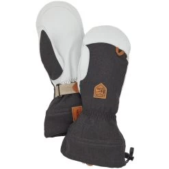 Hestra Army Leather Patrol Gauntlet Mitt - Charcoal