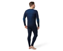 Smartwool Men's Intraknit Thermal Merino Base Layer Crew - Deep Navy / Laguna Blue -Premier Ski Shop intraknittt