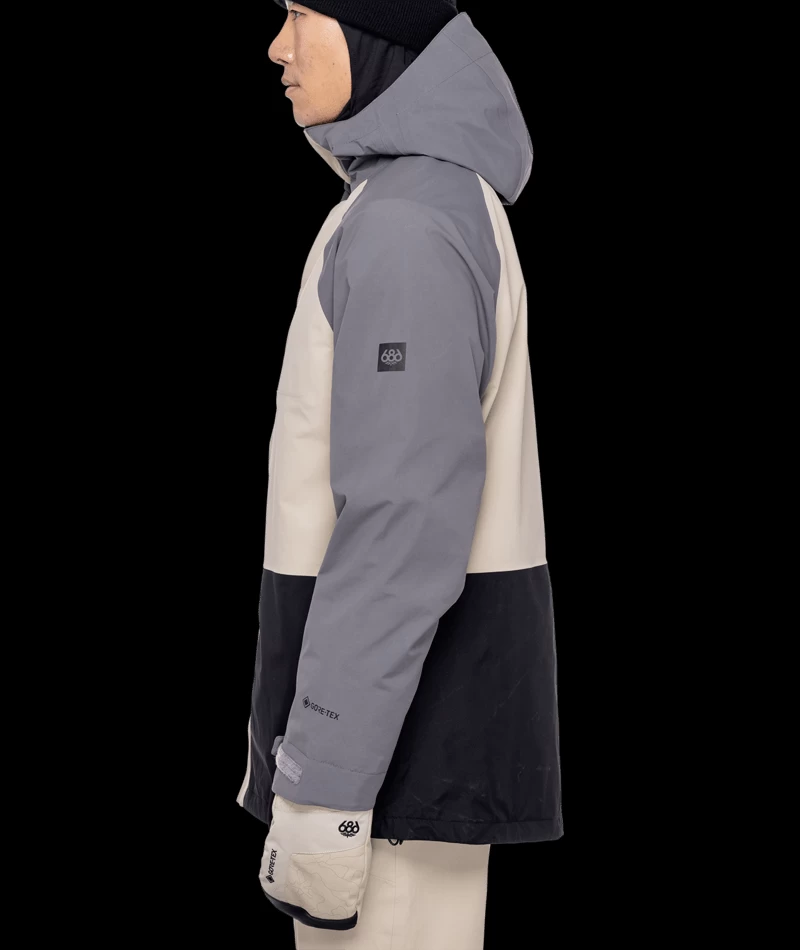 686 Men's Gore-Tex Core Shell Jacket - Rhino Grey Color Block 5 686 Men's Gore-Tex Core Shell Jacket - Rhino Grey Color Block - Image 3