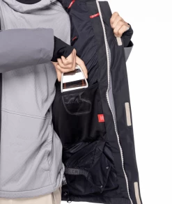 686 Men's Gore-Tex Core Shell Jacket - Rhino Grey Color Block 20 686 Men's Gore-Tex Core Shell Jacket - Rhino Grey Color Block -Premier Ski Shop large M2W107 RNGR A 4