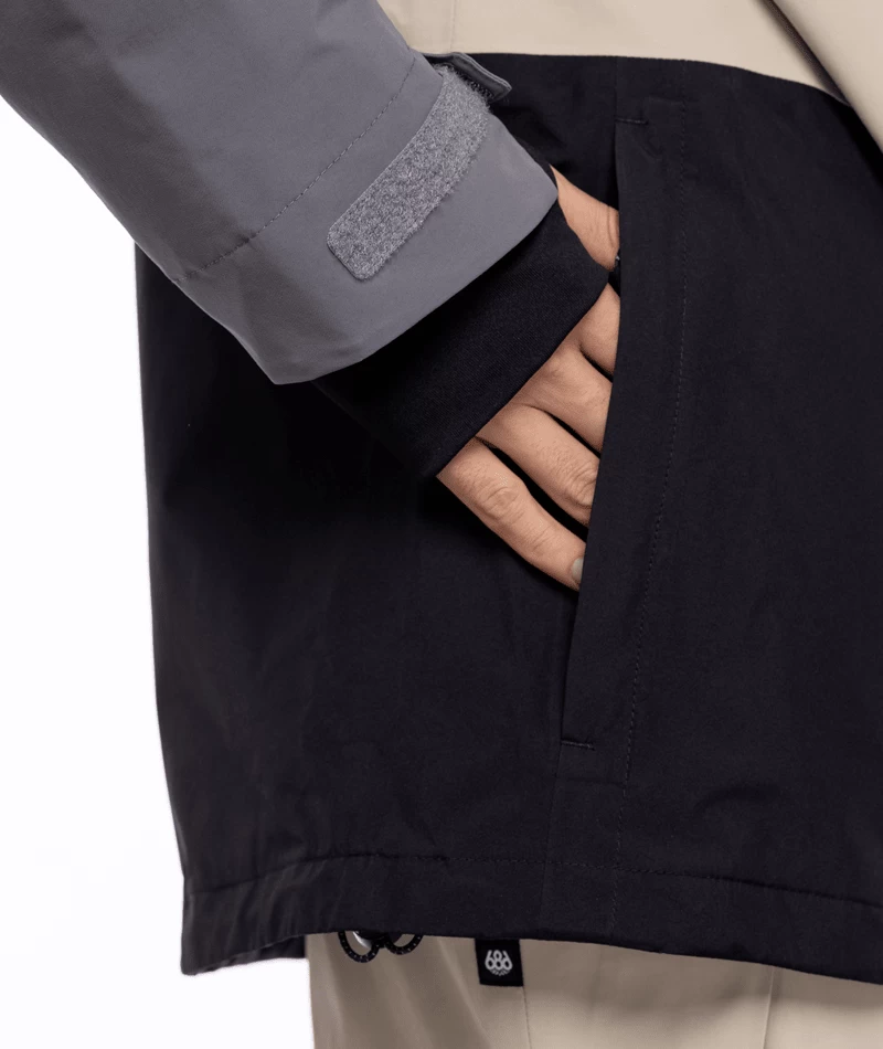 686 Men's Gore-Tex Core Shell Jacket - Rhino Grey Color Block 13 686 Men's Gore-Tex Core Shell Jacket - Rhino Grey Color Block - Image 11