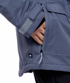 686 Men's Infinity Insulated Jacket - Orion Blue Texture -Premier Ski Shop large M2W117 OBLU A 11