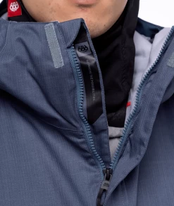 686 Men's Infinity Insulated Jacket - Orion Blue Texture -Premier Ski Shop large M2W117 OBLU A 4