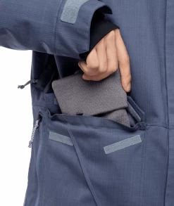 686 Men's Infinity Insulated Jacket - Orion Blue Texture -Premier Ski Shop large M2W117 OBLU A 6