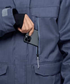 686 Men's Infinity Insulated Jacket - Orion Blue Texture -Premier Ski Shop large M2W117 OBLU A 7