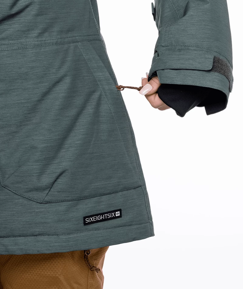 686 Women's Spirit Insulated Snow Jacket - Goblin Green Heather 15 686 Women's Spirit Insulated Snow Jacket - Goblin Green Heather - Image 13