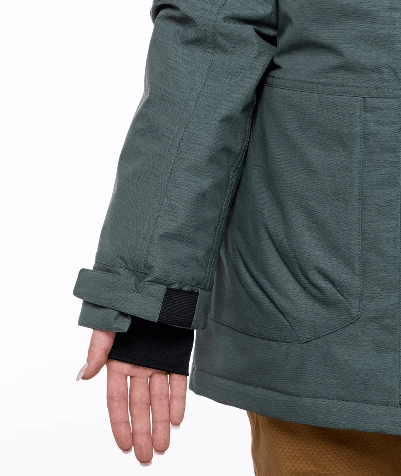 686 Women's Spirit Insulated Snow Jacket - Goblin Green Heather 17 686 Women's Spirit Insulated Snow Jacket - Goblin Green Heather - Image 15