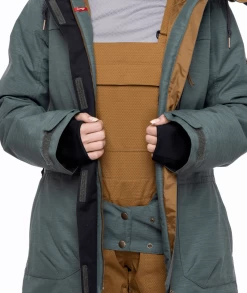 686 Women's Spirit Insulated Snow Jacket - Goblin Green Heather 21 686 Women's Spirit Insulated Snow Jacket - Goblin Green Heather -Premier Ski Shop large M2W306 GBGR A 2