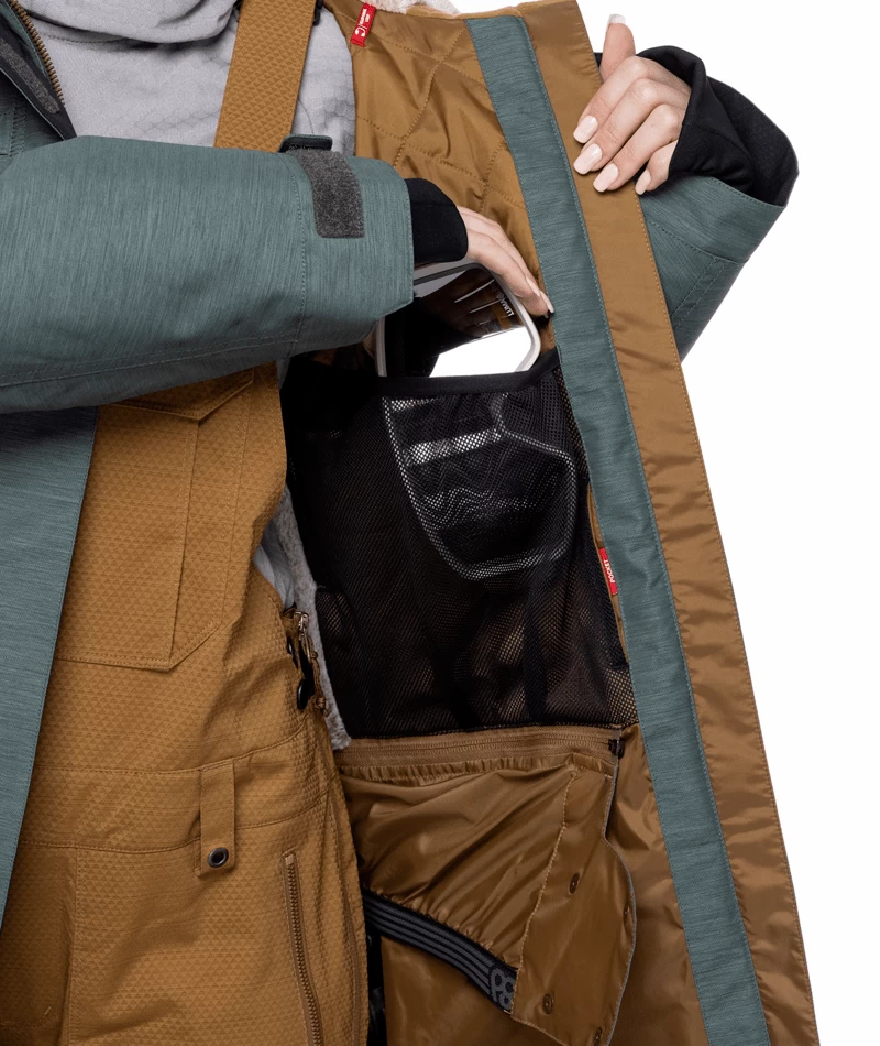 686 Women's Spirit Insulated Snow Jacket - Goblin Green Heather 7 686 Women's Spirit Insulated Snow Jacket - Goblin Green Heather - Image 5