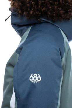 686 Women's Lightbeam Insulated Jacket - Goblin Blue ColorBlock -Premier Ski Shop m1w306 gobl 05