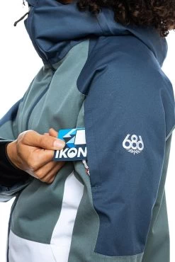 686 Women's Lightbeam Insulated Jacket - Goblin Blue ColorBlock -Premier Ski Shop m1w306 gobl 07