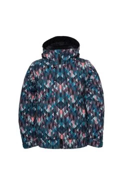 686 Girl's Daisy Insulated Jacket - Dark Lagoon Kaleidoscope