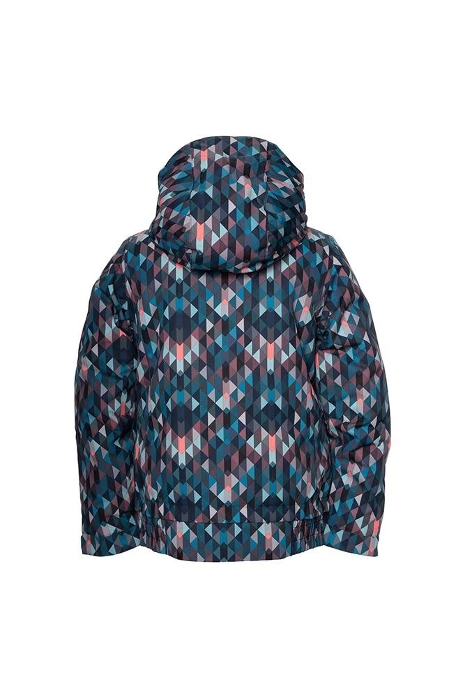 686 Girl's Daisy Insulated Jacket - Dark Lagoon Kaleidoscope 4 686 Girl's Daisy Insulated Jacket - Dark Lagoon Kaleidoscope - Image 2