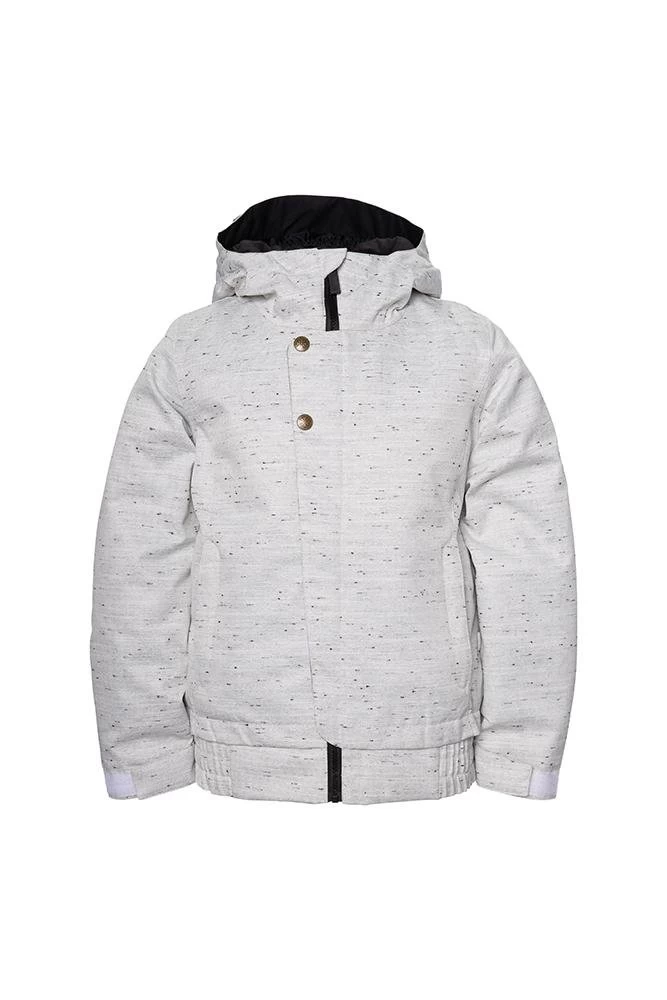 686 Girl's Daisy Insulated Jacket - White Slub 3 686 Girl's Daisy Insulated Jacket - White Slub