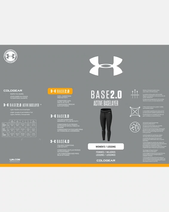 Under Armour ColdGear Base 2.0 Leggings - Women's 7 Under Armour ColdGear Base 2.0 Leggings - Women's - Image 5